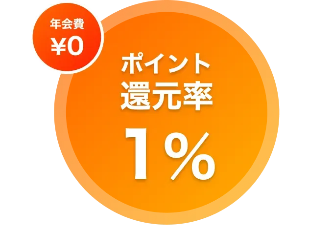 ポイント還元率1%