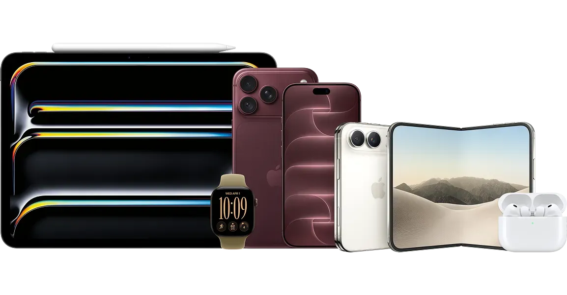 MacBook、iPad、iPhone、Apple Watch、AirPods